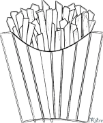 fries Coloring Pages To Print